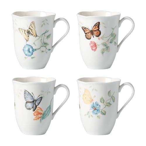 Lenox Butterfly Meadow 4-Piece Mug Set, 2.44, Multi - Image 1