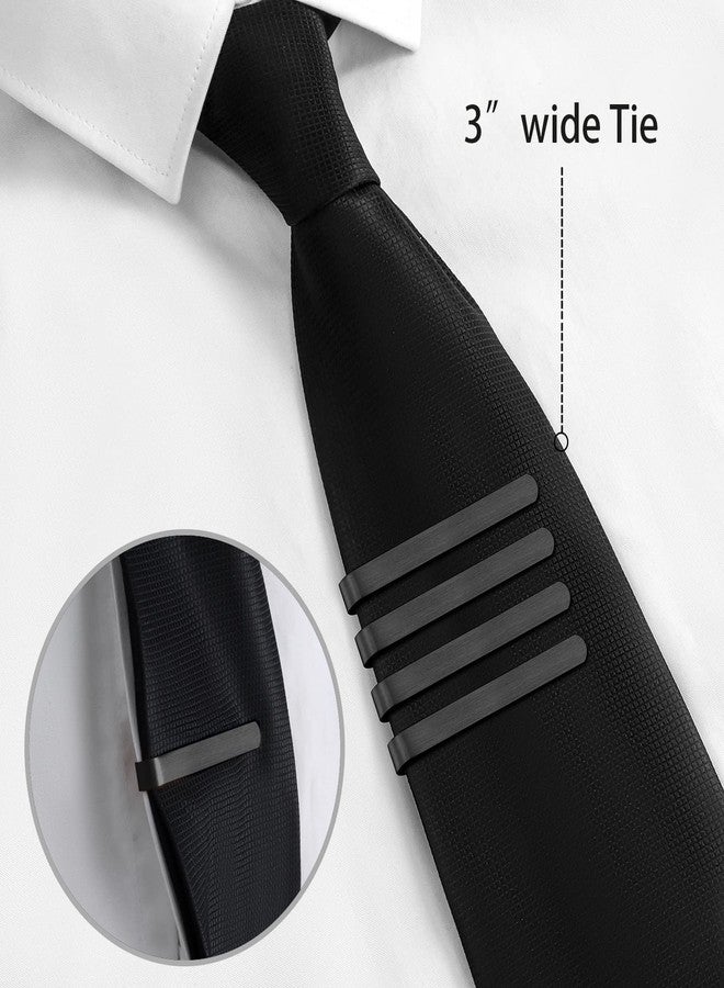 HAWSON 2.2 Inch Tie Clips for Men in Gift Box, Tie Bar Clip Set for Mens Regular Tie, Birthday Anniversary Christmas Valentine's Day Gift - Image 3