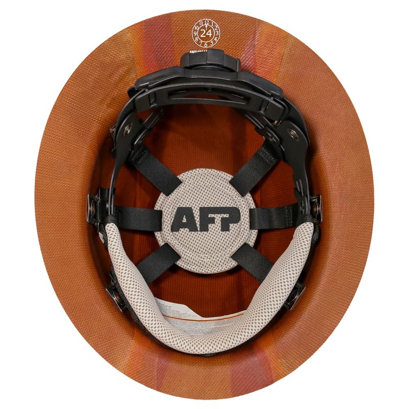 AFP Fiber Full Brim Hard Hat | 6 Point Ratchet Suspension | OSHA & ANSI Rated | Hard Hats for Men | Premium Construction Helmets for Safety - Image 2