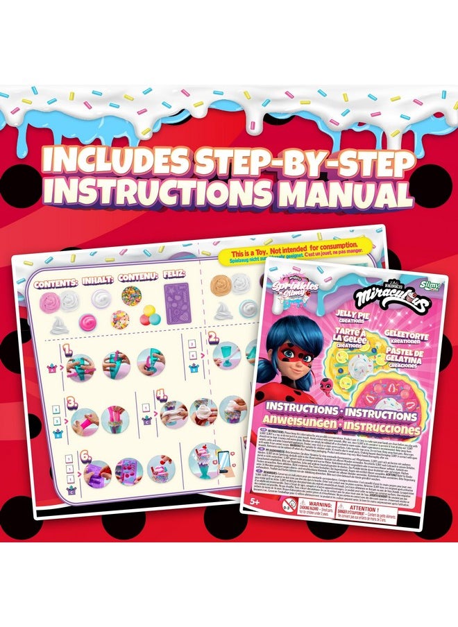 Miraculous - Ladybug Sprinkles N' Slimy Kit - Diy Jelly Pie Slime With Pie Plate, Slime, Fruit Slices, Toppings - Fun And Creative Craft Kit, Interactive Safe & Non-Toxic Ingredients - Image 1