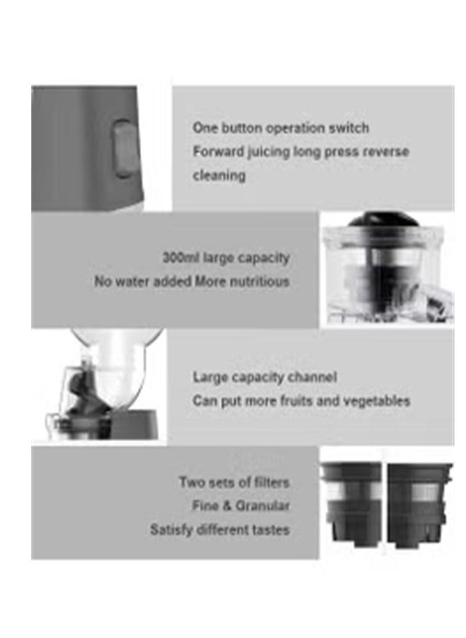 sokany - Slow Masticating Juicer, Slow juicer, Fruit Vegetable Juicer, Cold Press Juicer with High Output 300W JE-32 (White) - Image 1