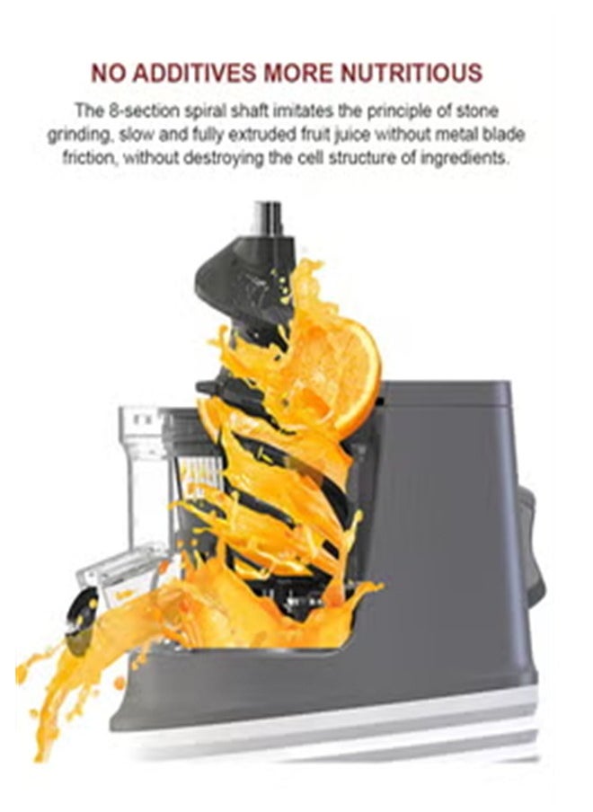 sokany - Slow Masticating Juicer, Slow juicer, Fruit Vegetable Juicer, Cold Press Juicer with High Output 300W JE-32 (White) - Image 1