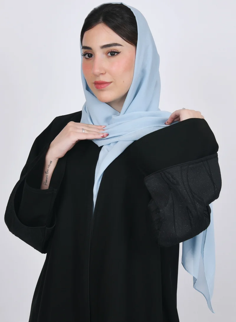 HAWRAA ABAYA Heavenly colored silk veil