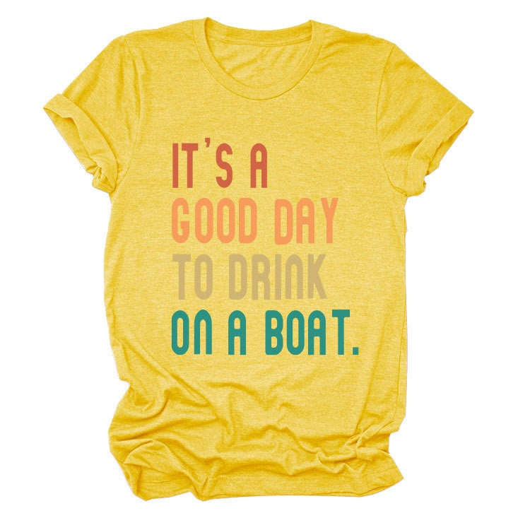 Independent Site It'S A Good Day To Drink Summer Trendy Short-Sleeved T-Shirt - Image 1