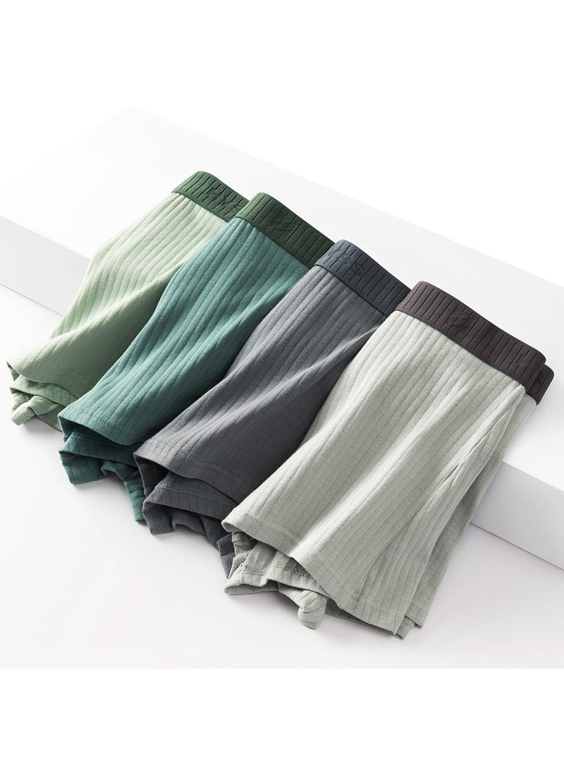 Generic 2022 New Mens Graphene Underwear Pure Cotton Boxer Shorts Breathable Mid-waist Mens Pants Underpants 810-F group cotton 4 Pack 
