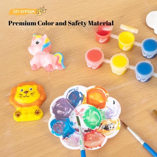 SUPER TOY DIY Mould and Paint Craft kit, Paint Your Own Unicorn Painting Kit Plaster Figurine Set with Pigments, Palette & Mold Art & Craft Set - Educational Toys for 3-12+ Year Old Boy & Girl - Image 4