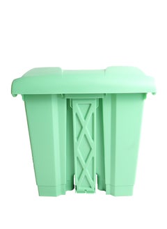Generic Step Trash Bin | Plastic Matte Finish | Suitable For Bathrooms, Kitchens & Communal Spaces | Green | 30 Liters  - Image 3