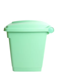Generic Step Trash Bin | Plastic Matte Finish | Suitable For Bathrooms, Kitchens & Communal Spaces | Green | 30 Liters  - Image 4