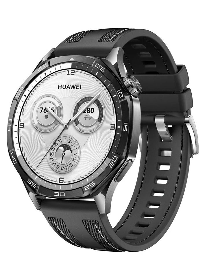 Silicone Sport Band 22MM Compatible with Samsung galaxy watch 3 45mm /watch 46mm/Gear S3/Huawei watch GT3 46MM/GT2E/GT2 Pro/GT2 46MM/Amazfit GTR 2/3/3 Pro/GTR4 (Black) - Image 4