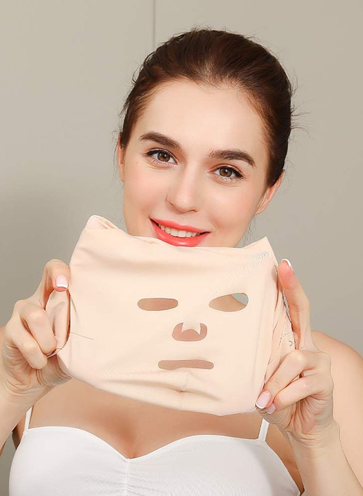 حزام نوم لشد الوجه بالكامل، حزام تنحيف الخدين، قناع تنحيف الوجه، جهاز تجميل الوجه النحيف بالمساج، قابل لإعادة الاستخدام ومسامي. - Image 2