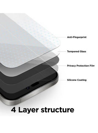 Tempered Dustproof Privacy Glass Screen Protector Compatible For iPhone 17E - view 3