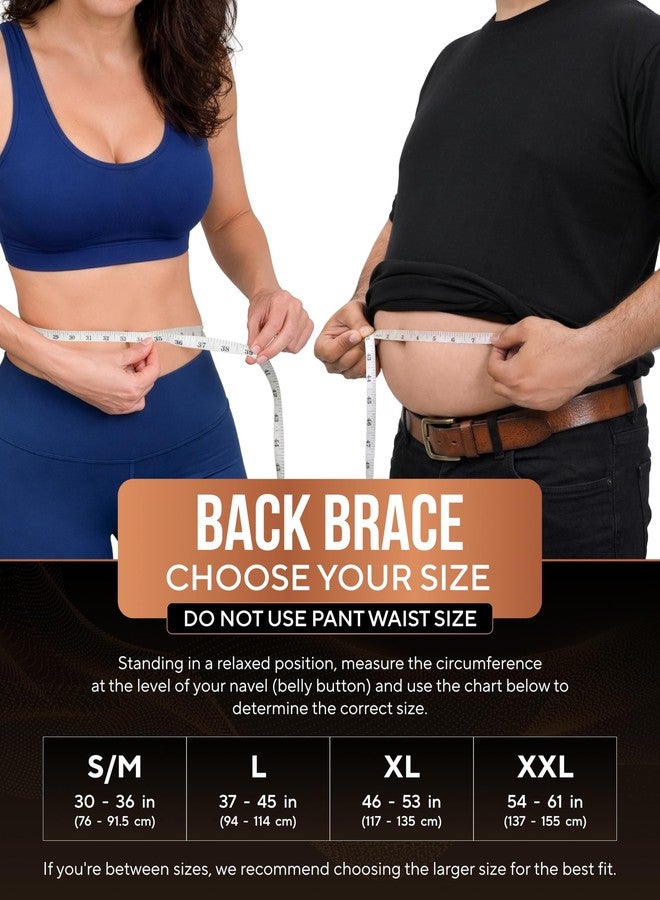 TheraCopper Copper Back Brace for Men & Women — Lumbar Support Belt for Lower Back Pain, Sciatica & Herniated Disc — Infused Copper Back Support with Adjustable Compression (Large) - Image 2