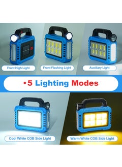 TANSOREN TANSOREN Solar Camping Lantern for Power Outages COB LED Light USB Rechargeable Lantern Flashlights for Hurricane Supplies Emergency Waterproof Charging for Device  - Image 4