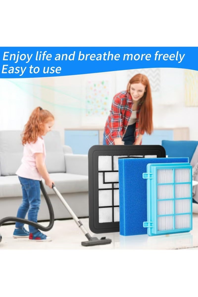 3 Component Washable Filter Set For Vacuum Cleaner Filter Replacement Parts，Washable Motor Foam Filter Kit - Image 4