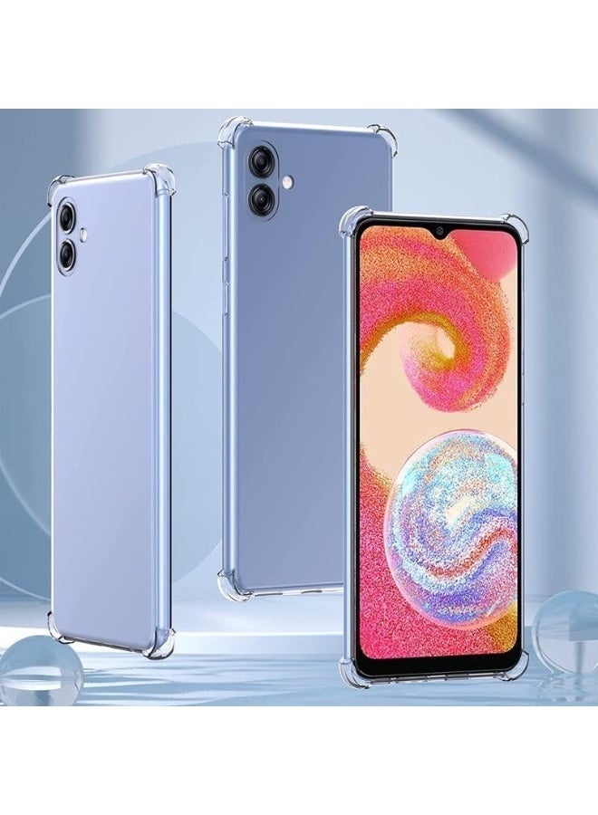 جراب شفاف لهاتف سامسونج جالاكسي A07، مصنوع من مادة TPU المرنة والناعمة، مقاوم للصدمات والسقوط، مع حواف وزوايا معززة. - Image 3