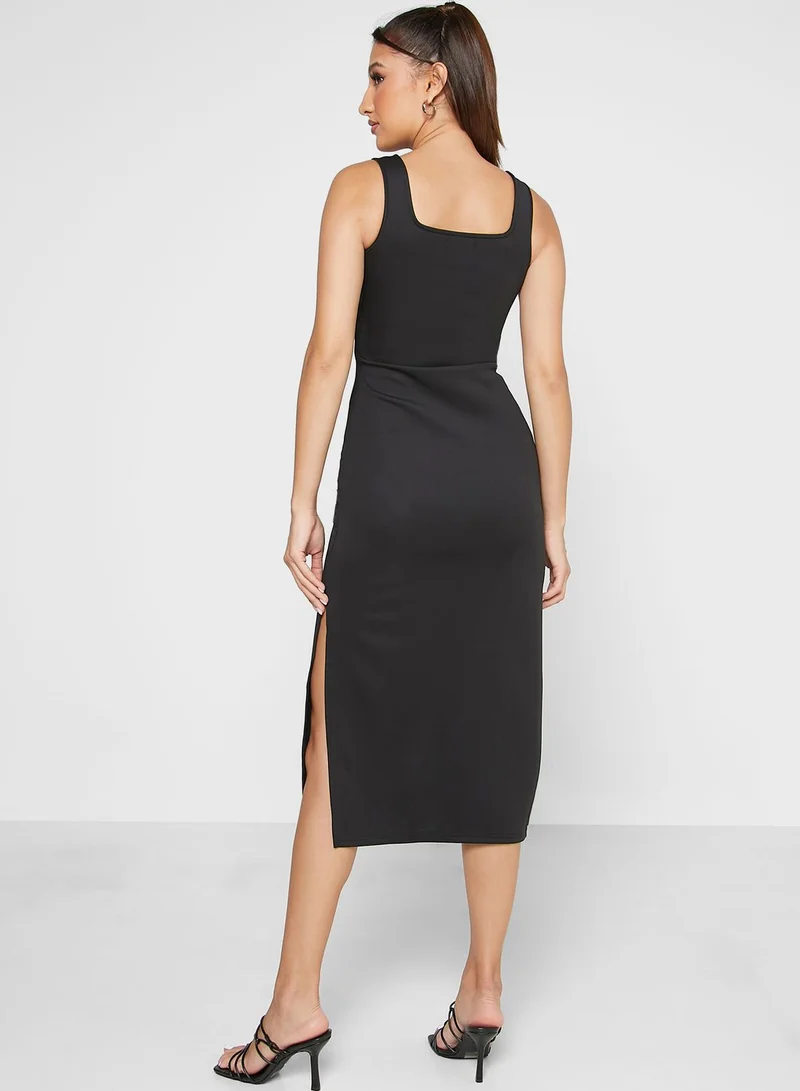 Ginger Square Neck Knit Dress