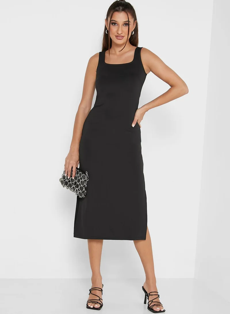 Ginger Square Neck Knit Dress