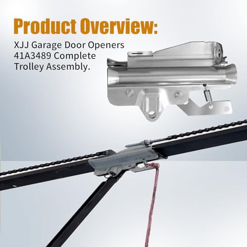 XJJ 41A3489 Garage Door Openers Carriage Complete Trolley Assembly Compatible with Chain Drive Operators Made by Liftmaster Chamberlain Sears Craftsman - Image 3