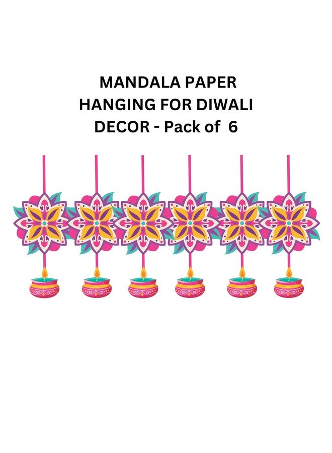 PrettyurParty PRETTY UR PARTY Diwali Hanging Décor, Diwali Ceiling Danglers - Pack of 6 (DIWHANG04) - Image 5