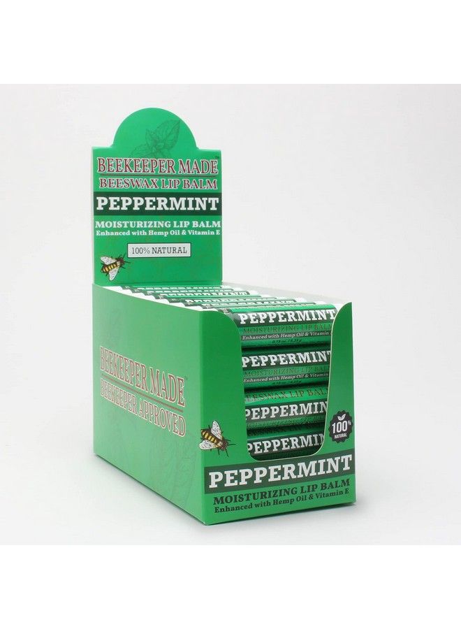 Beessential Beekeeper Made Beeswax Bulk Lip Balm 40 Count Peppermint | For Men Women And Children. Great For Gifts Showers & More - Image 1