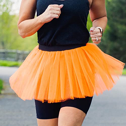 Gone For a Run توتو للجري من غون فور أ رن | تنانير توتو للنساء | توتو للبالغات بألوان متعددة | تنانير للجري | برتقالي نيون - Image 2