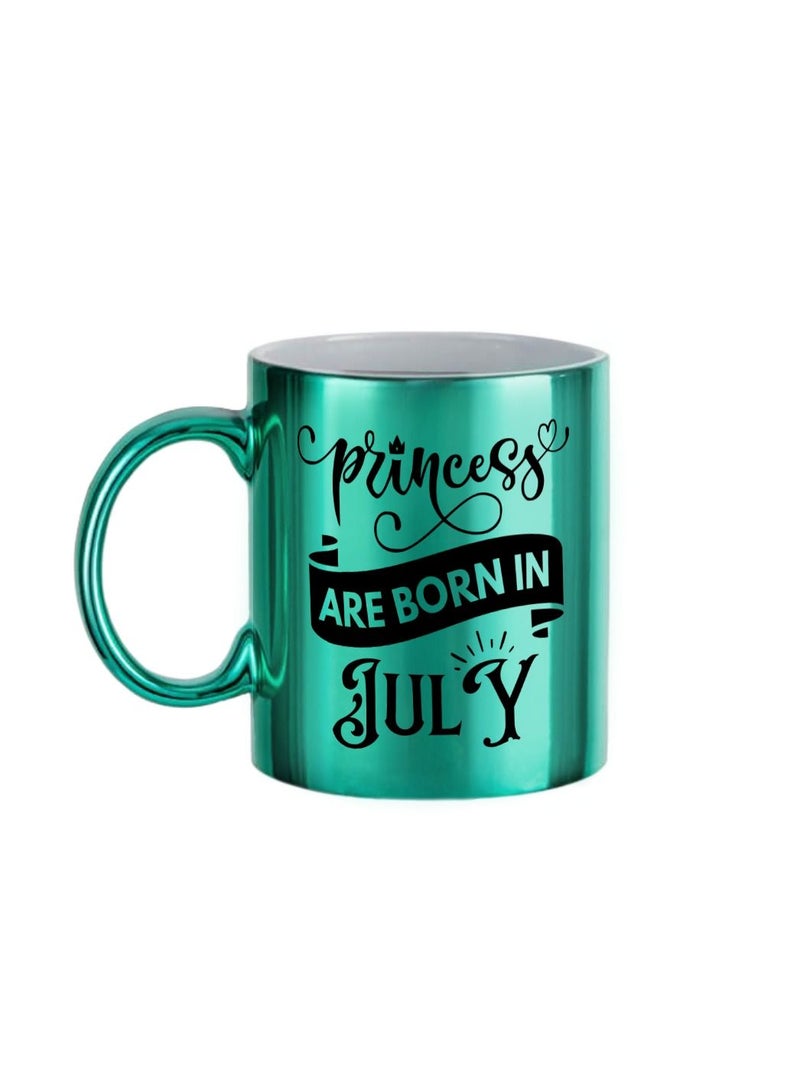 MEC Princess Are Born In July Printed Coffee Mug 11Oz Black - Image 1
