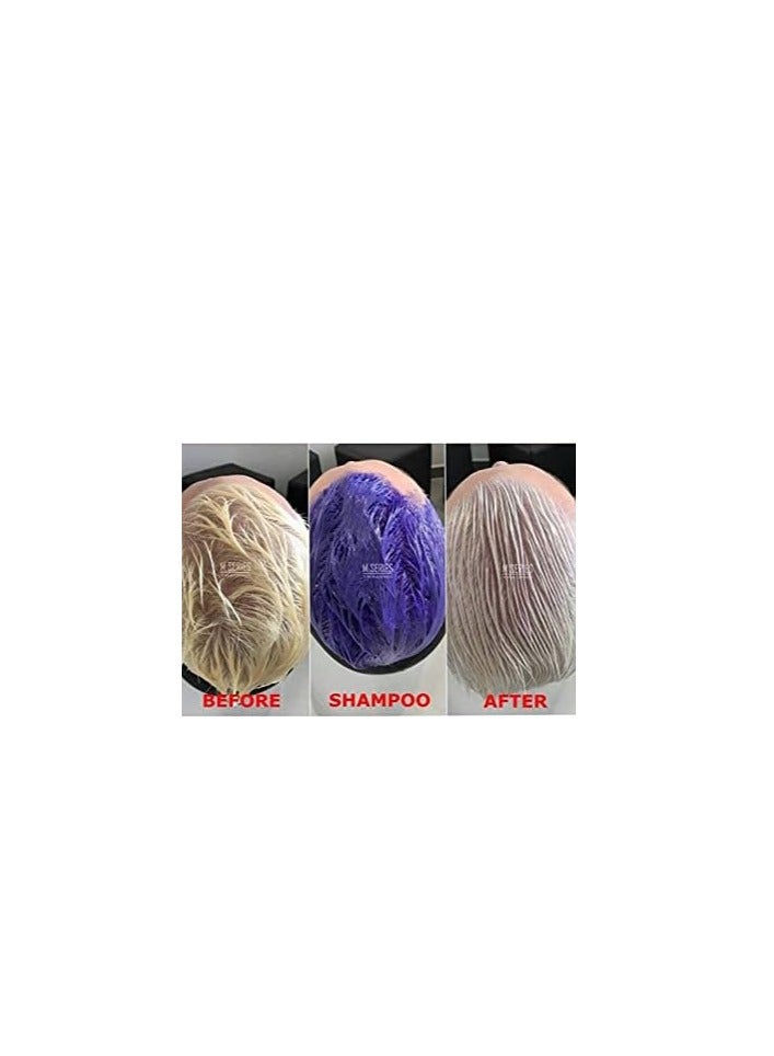 Silver X Silver professional Hair Shampoo 350ml for Blond and Grey Hair Anti Yellow Effect - Image 4