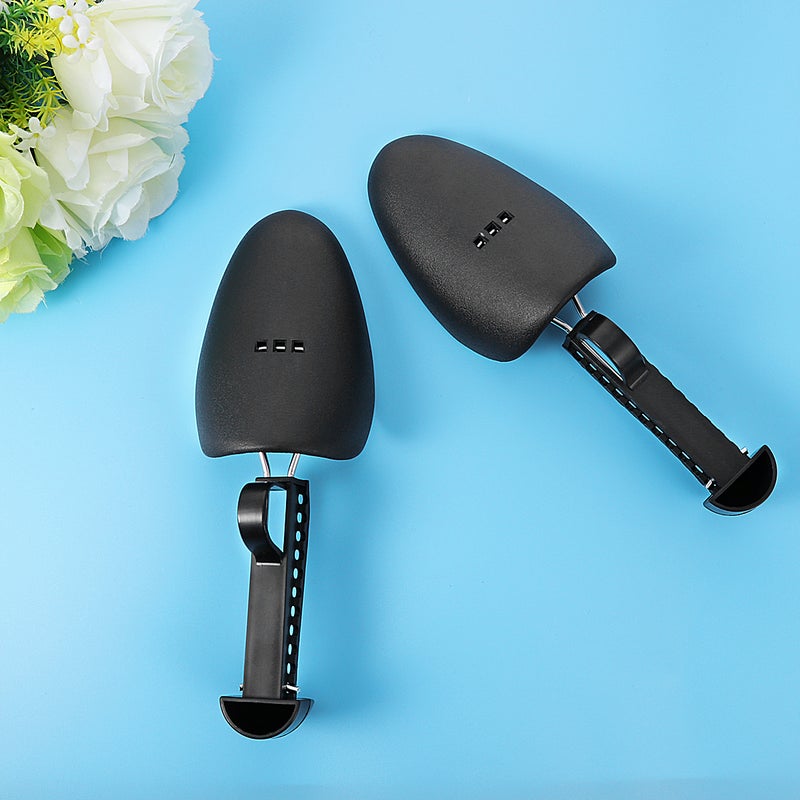 2 Pairs of Men Adjustable Shoe Tree Boot Holder Black - Image 5