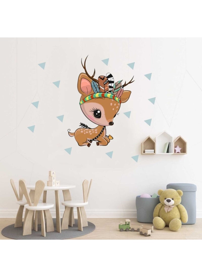 Kt Grup - Kt Decoration Woodland Cute Baby Gazelle Children's Room Wall Decoration - Image 1