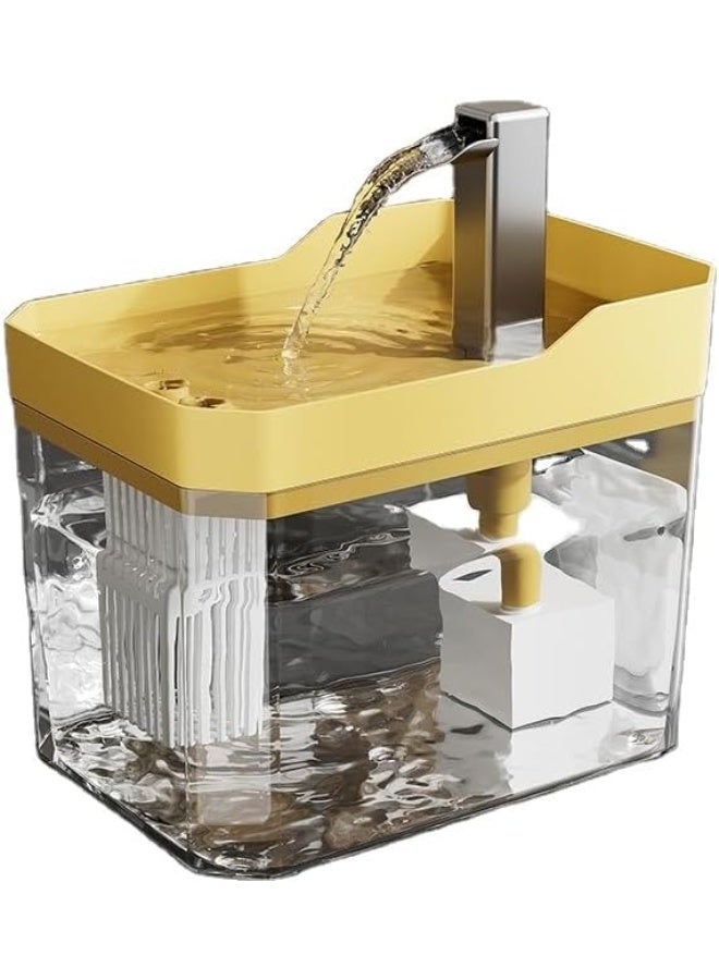 2.5L Pet Water Fountain for Cats & Dogs – Automatic Transparent Dispenser w/Faucet Flow, 6 Filters, Ultra Quiet Pump, BPA-Free – For Small & Medium Pets - Image 3