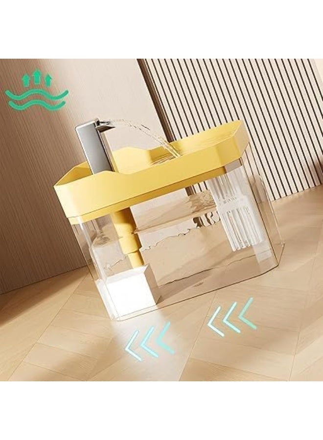 2.5L Pet Water Fountain for Cats & Dogs – Automatic Transparent Dispenser w/Faucet Flow, 6 Filters, Ultra Quiet Pump, BPA-Free – For Small & Medium Pets - Image 5