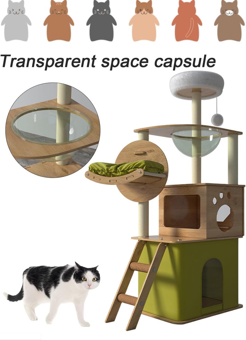 Sharpdo Cat Climbing Frame Cat Tree Toys (Green) - Image 4
