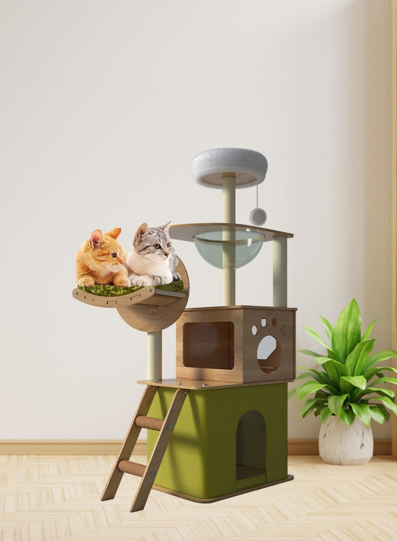 Sharpdo Cat Climbing Frame Cat Tree Toys (Green) - Image 5