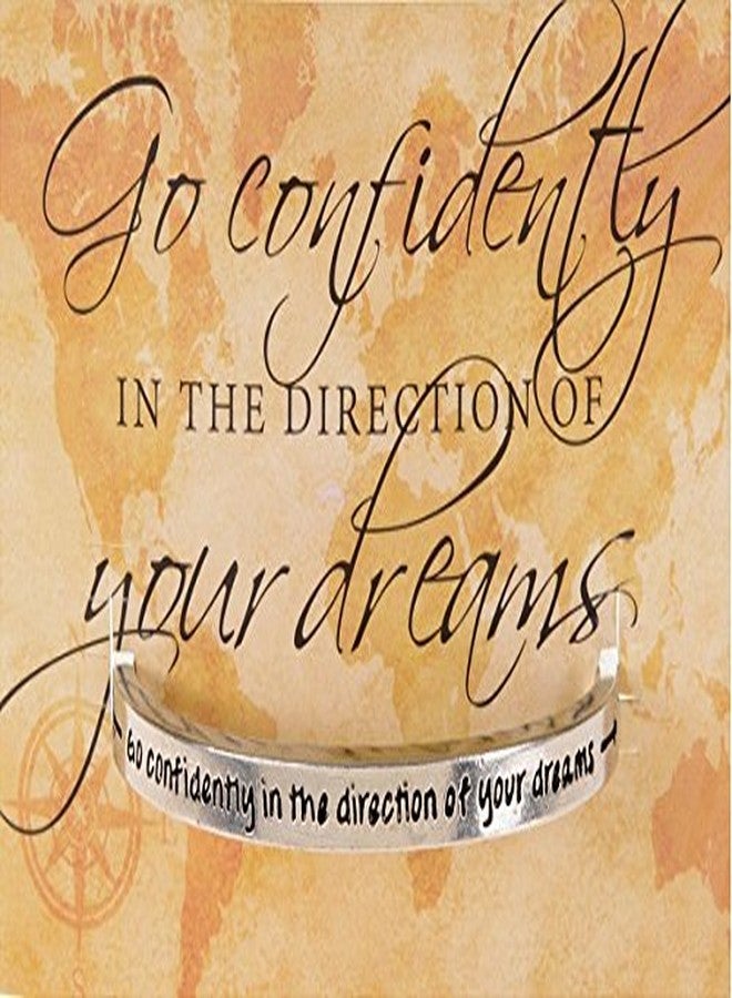 Quotable Cuffs Go Confidently in the Direction of Your Dreams Cuff Bracelet - Image 2