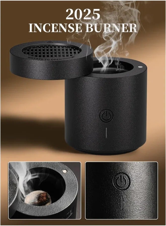 مبخرة كهربائية قابلة لإعادة الشحن عبر منفذ USB طراز BK-108، موزع روائح البخور العربي، حامل بخور للسيارة والمنزل والمكتب - Image 2