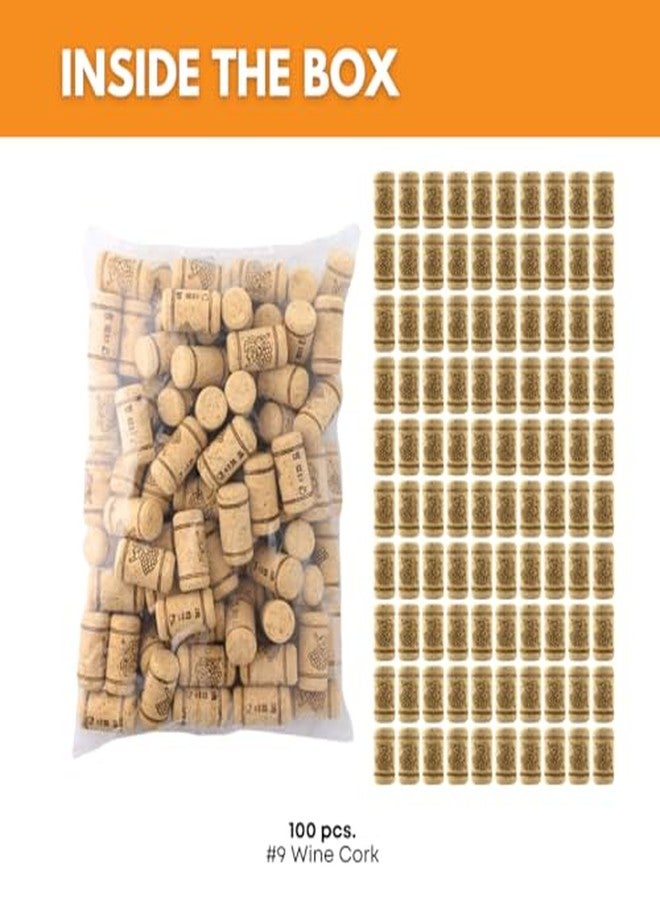 FastRack Bag of 100, #9 Straight Wine Corks for Wine Bottles | 15/16" x 1 1/2" Beige | Bottle Stoppers | Replacement Corks for Bottles - Reliable Fit and Consistent Seal - Image 3