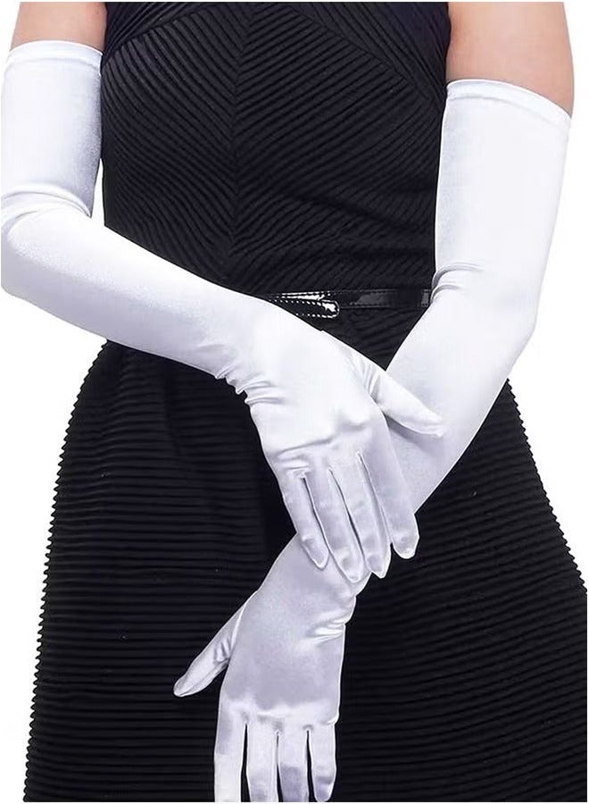 قفازات نسائية طويلة قفازات زعنفة طول الكوع قفازات إصبع أوبرا مساء قفازات حفلة مأدبة قفازات حفلة الزفاف قفازات القيادة الصيفية للنساء الفتيات السيدات - Image 5