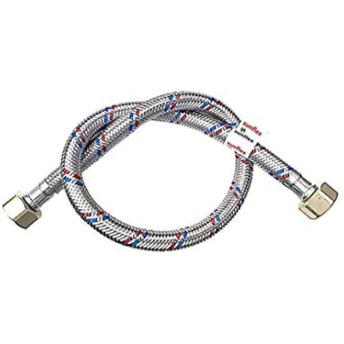 STAINLESS STEEL FLEXIBLE PIPE 60CM FOR WATER HEATER AND PLUMBING - Image 1