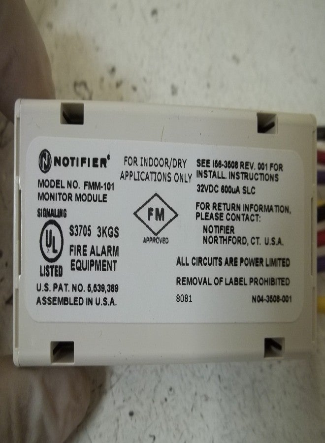 NOTIFIER FMM-101 MONITOR MODULE *ORIGINAL PACKAGE* - Image 4