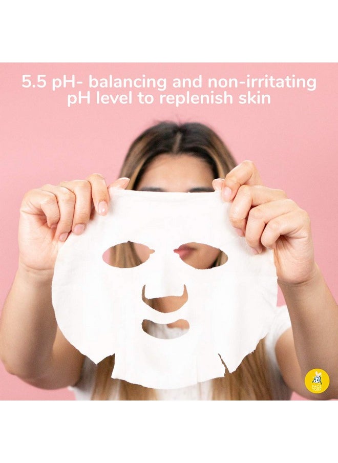 FACETORY Acetory Oats My Bananas Soothing Sheet Mask With Oats Extract (Pack Of 5) Soft Banana Fiber Mask Material For All Skin Types Soothing Moisturizing Radiance Boosting  - Image 5