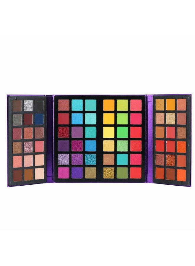 Bestland 72 Colors Ultra Secret Eyeshadow Palette, 4 in1 Color Board Matte Shimmer Glitter Nude Natural All In One Makeup Palette Blendable Pigmented Make Up Eye Shadow Pallet Gift Kit - Image 3