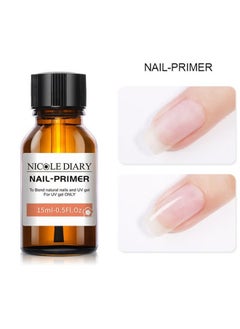 NICOLE DIARY 2 Pcs Long-lasting Nail Dryer and Base Coat for Preparing and Drying Nails Acid-Free Formula Professional Natural Base Coat Set for Acrylic Powder and Gel Nail Polish  - Image 3