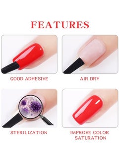 NICOLE DIARY 2 Pcs Long-lasting Nail Dryer and Base Coat for Preparing and Drying Nails Acid-Free Formula Professional Natural Base Coat Set for Acrylic Powder and Gel Nail Polish  - Image 4