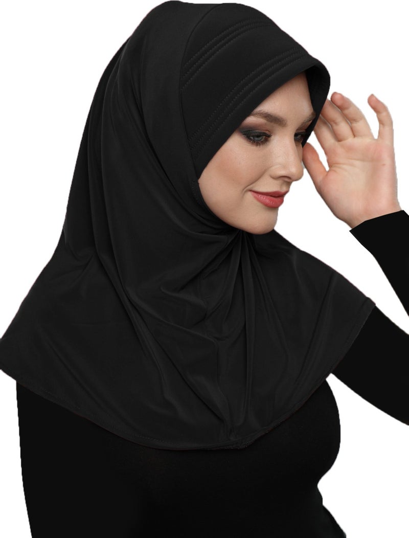 Fidan Bone Fidan Bonnet Takmatik Plain Ready-made Turban Hijab Bonnet Prayer Cover  - Image 3