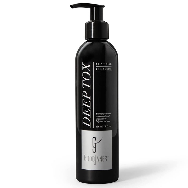GoodJanes Deep Tox Gel Facial Cleanser with Green Tea Lactic Acid Echinacea Stem Cells Gently Clarifies Refreshes Skin Vegan CrueltyFree Face Wash for All Skin Types