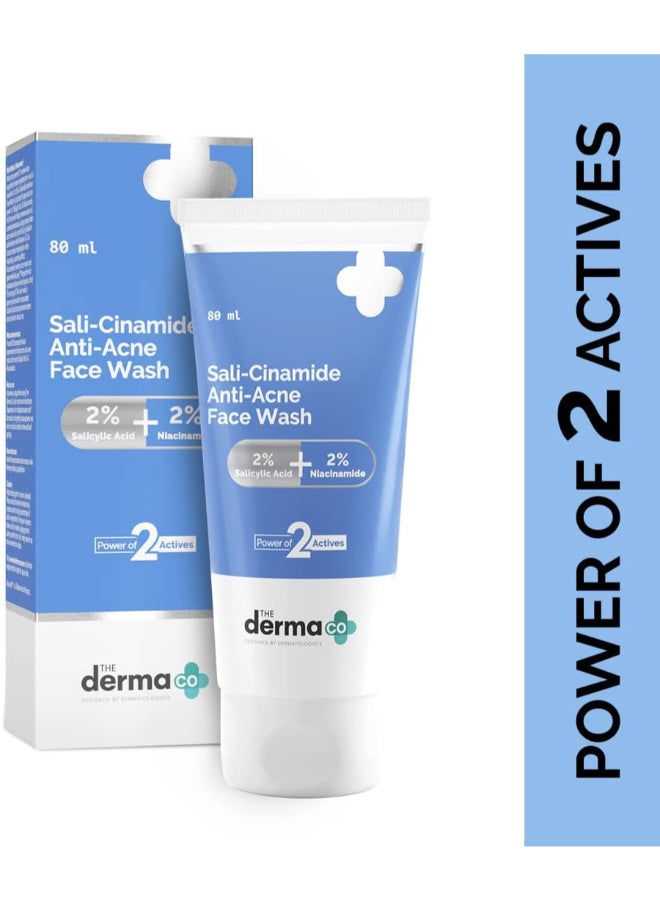 ذا ديرما كو غسول الوجه سالي سيناميد المضاد لحب الشباب من ديرما كو مع 2% حمض الساليسيليك و2% نياسيناميد - 80 مل - Image 2
