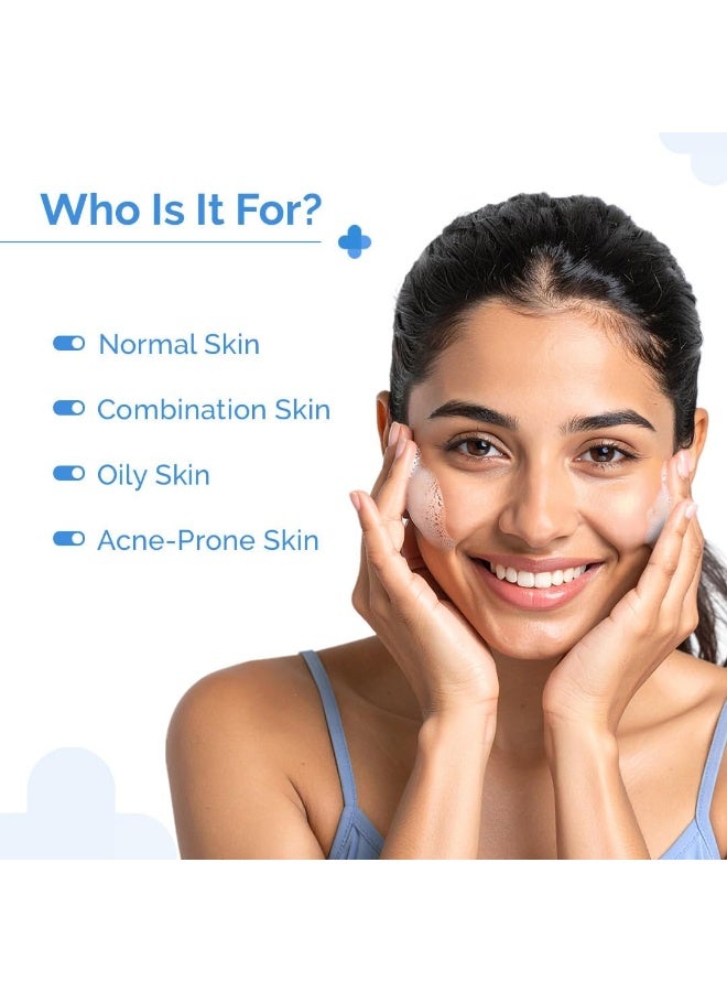 The Derma Co Sali-Cinamide Anti-Acne Face Wash with 2% Salicylic Acid & 2% Niacinamide - 80ml - Image 3