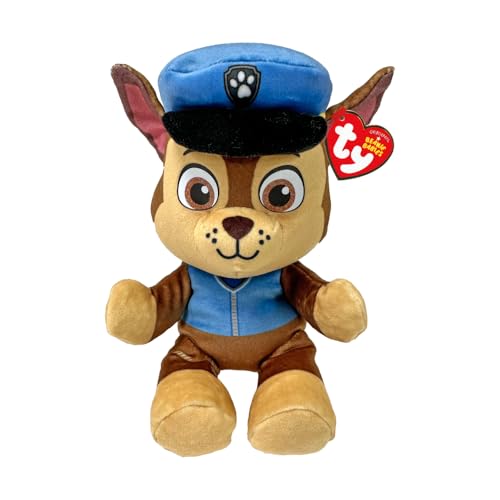 Ty - Paw Patrol Collection, Chase, All The Heroes of The Puppy Squad in Floppy Version, Soft Plush to Collect, Gift Idea for Young and Old - 20 cm - T44014 - Image 1