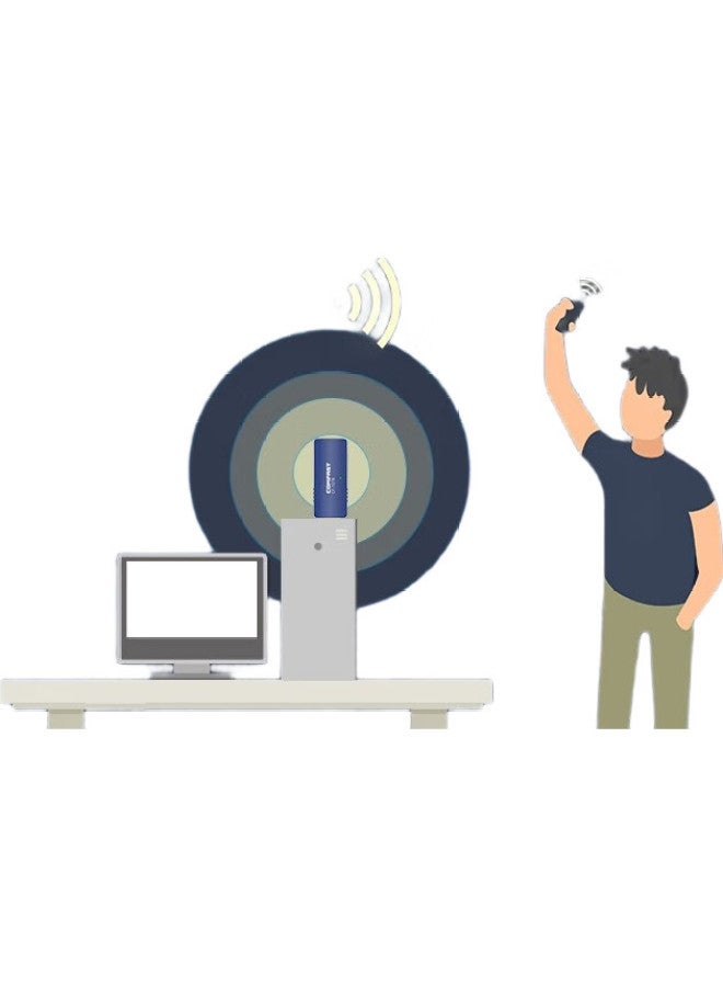 Comfast Cf-727B Dual-Band 1300Mbps Usb Wireless Network Adapter, Desktop Computer Wifi Receiver And Transmitter, Bluetooth 4.2 Adapter - Image 1