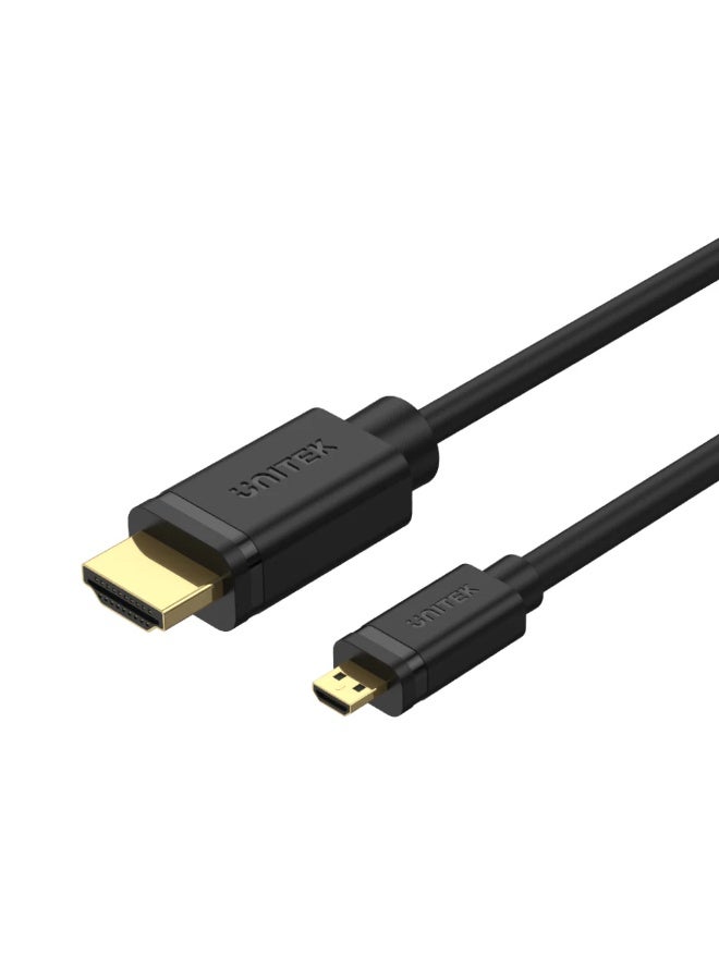 UNITEK كابل Micro HDMI إلى HDMI بدقة 4K و60 هرتز – 18 جيجابت في الثانية، HDR10، HDCP 2.2، 7.1 محيطي، ثنائي الاتجاه - Image 1